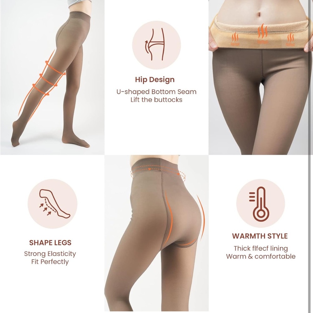 Fleece lined tights